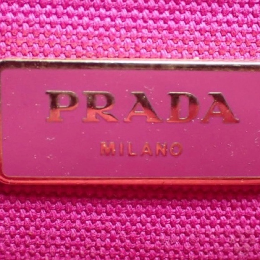 Prada Pink Canapa GM Tote with Dust Bag - Picture 2 of 12
